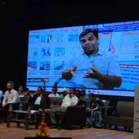 Manojkumar Borse speaking at an event